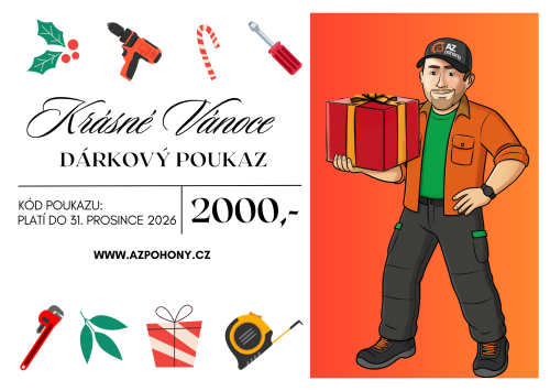 Vánoční poukaz v hodnotě 2000 Kč - darujte kutilům Vánoce plné radosti